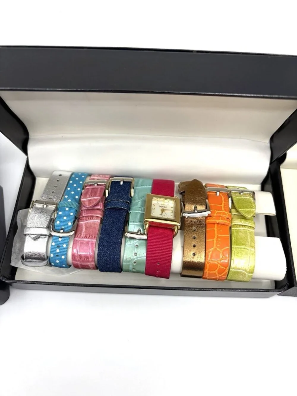 Lot 4 Gossip Womens Quartz Watches Interchangeable Bands Crystal Leather 4 Boxes
